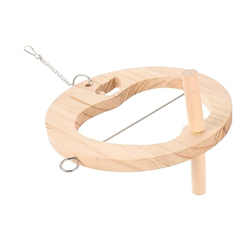HOMOBABE Vogelfutterspender Aus Holz Vogel Obstspieß Vogelkäfig Hängeornament Vogelständer Vogelbedarf Vogelspielzeug Papageienbedarf Papageienfutterspieß Vogelkäfig Ornament von HOMOBABE