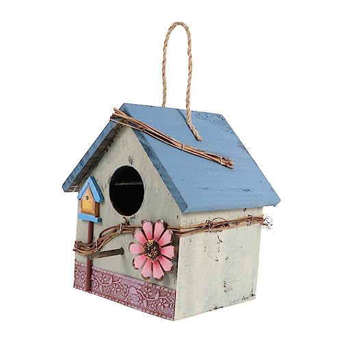 HOMOBABE Hängendes Vogelhaus Für Wildvögel Wetterfestes Holz-nistkasten Für Gärten Und Terrassen Vogel-futterstation Mit Natürlichem Design Für Papageien Und Andere Vögel von HOMOBABE