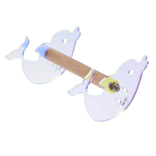 HOMOBABE Vogelsitzplattform Delfinförmige Vogelspielplatz Für Papageien Und Nymphensittiche Für Vogelkäfige Und Volieren Fördert Gleichgewicht Und Spielspaß von HOMOBABE
