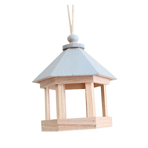 HOMOBABE Vogelzubehör Vogelnest Vogelfütterer Vogelhaus klein Vogel Fütterer dinkelflocken wohnaccessoires Bird cage vogeltränke käfig Holznest für Vögel Vogelhäuschen aus Holz Protokoll von HOMOBABE