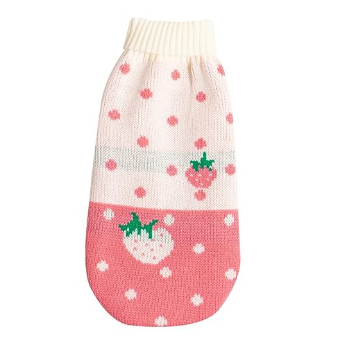 HOMOBABE Wollpullover für Katzen und Hunde Niedliches Atmungsaktives Kostüm mit Erdbeer Muster für Komfortable Kleidung aus Hochwertigem Wollgarn Zufällige Farbe Zufällige Zufällige Farbe HOMOBABE Wollpullover für Katzen und Hunde Niedliches Atmungsaktives Kostüm mit Erdbeer Muster für Komfortable Kleidung aus Hochwertigem Wollgarn Zufällige Farbe Zufällige Zufällige Farbe von HOMOBABE