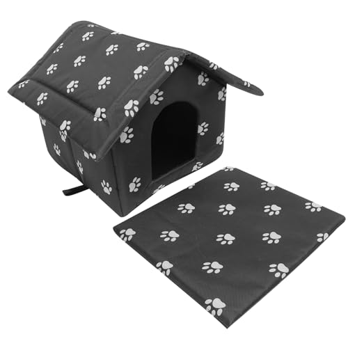 HOMOBABE Zwinger für streunende Katzen Atmungsaktives Hundehaus Schlafen Zwinger Haustierzwinger Liebenswert außen Haustiere hundebett Katzenschutz Katzenheim Zuhause Oxford-Stoff Black HOMOBABE Zwinger für streunende Katzen Atmungsaktives Hundehaus Schlafen Zwinger Haustierzwinger Liebenswert außen Haustiere hundebett Katzenschutz Katzenheim Zuhause Oxford-Stoff Black von HOMOBABE