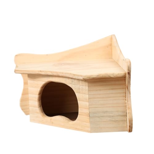 HOMOBABE für Hamsterhäuser aus Holz Nagetier Nest Hamsterkäfig Gerbbil - drinnen Hamster käfig Hamster cage Rabbit House Hamsterhütte aus Holz Eichhörnchenhaus Protokoll von HOMOBABE