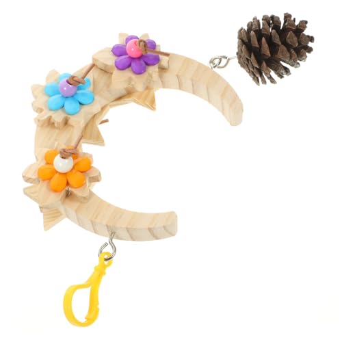 HOMOBABE holzspielzeug holzspielsachen Parrot Toys für Sittiche Bird Toys Papageifutter Papageienspielzeug aus Rattan Papageienkäfig Vogelnest Vogelspielzeug Vogelbarsch hölzern von HOMOBABE