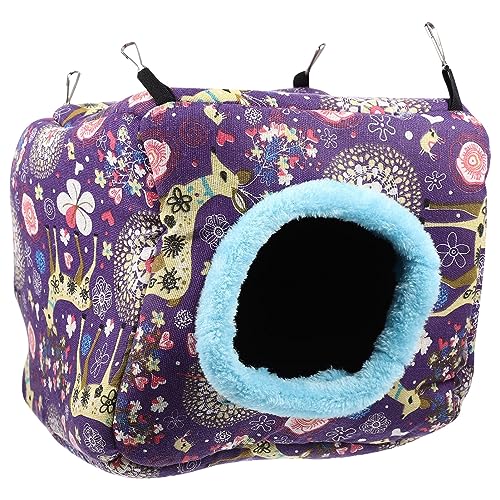 HOMOBABE tierisches Nest Vlies Haustier klein Hamsterbett drinnen Heu Nest zum Schlafen Eichhörnchenbett Ruhebett für Kaninchen Eichhörnchen Betten Baumwolle Violett HOMOBABE tierisches Nest Vlies Haustier klein Hamsterbett drinnen Heu Nest zum Schlafen Eichhörnchenbett Ruhebett für Kaninchen Eichhörnchen Betten Baumwolle Violett von HOMOBABE