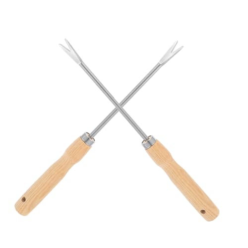 HOMOCONO Wurzelpicker Mit Holzgriff Und Eisenkopf Unkrautstecher-Werkzeug Für Gartenarbeit Zum Entfernen Von Unkraut Und Lockern Von Erde HOMOCONO Wurzelpicker Mit Holzgriff Und Eisenkopf Unkrautstecher-Werkzeug Für Gartenarbeit Zum Entfernen Von Unkraut Und Lockern Von Erde von HOMOCONO