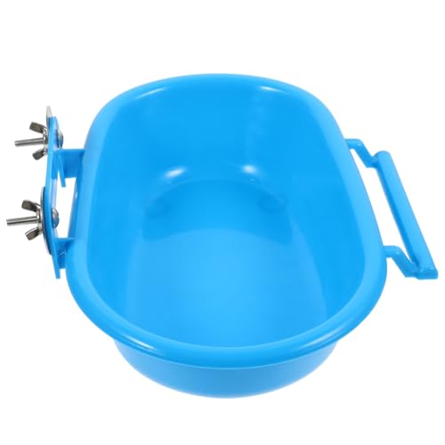 HOMOCONO Parakeet Badebox aus Stabilem PP Geruchlos Multifunktionale Vogelbadewanne für Käfige Praktisches Sandbad Leicht Geeignet für Papageien Kanarienvögel und Kleine Vögel von HOMOCONO