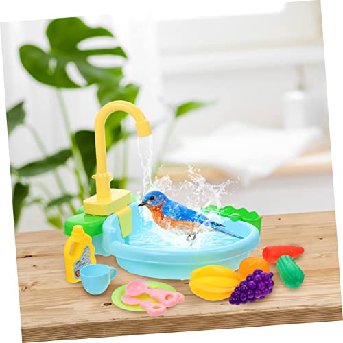 HOMOCONO Vogelbadewanne PVC für Papageien und Wellensittiche Langlebiges Vogelbad Zubehör Leicht zu Reinigen Praktisch für Käfige Kleiner Ziervögel Wie Sittiche und Sperlinge von HOMOCONO