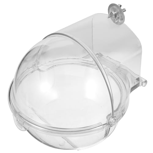 HOMOCONO Vogelbadewanne aus Robustem Auslaufsicher für Papageien und Wellensittiche Multifunktional als Wasserdusche oder Sandbad Transparenter Großer Vogelkäfig Zubehör Praktische HOMOCONO Vogelbadewanne aus Robustem Auslaufsicher für Papageien und Wellensittiche Multifunktional als Wasserdusche oder Sandbad Transparenter Großer Vogelkäfig Zubehör Praktische von HOMOCONO
