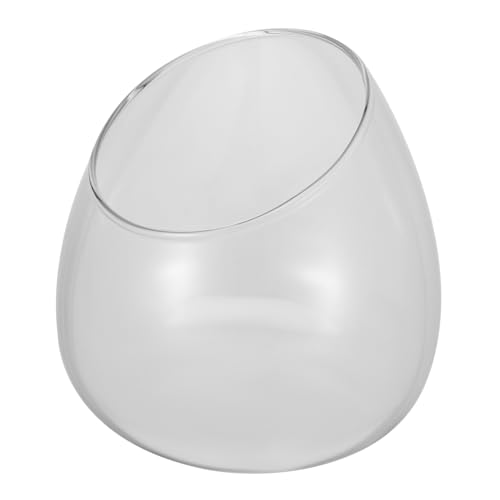 HOMSFOU 1 STK Glasvase Mikrolandschaftsflasche Klares Terrarium Für Pflanzen Terrarienkugel Golddekor Hydrokultur-pflanzgefäß Aus Glas Obstschale Dekorative Schale Kuppel Container-Tank von HOMSFOU