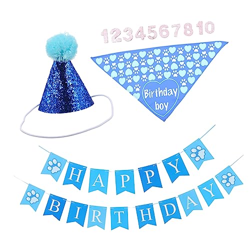 HOMSFOU 1 Satz Hundeparty-Ornament Hundegeburtstagsfeierhut Haustier-welpen-geburtstagsdekoration Junge Groß Hundegeburtstagsdekoration Plüsch Haustier Geburtstag Plätzchen Papier HOMSFOU 1 Satz Hundeparty-Ornament Hundegeburtstagsfeierhut Haustier-welpen-geburtstagsdekoration Junge Groß Hundegeburtstagsdekoration Plüsch Haustier Geburtstag Plätzchen Papier von HOMSFOU