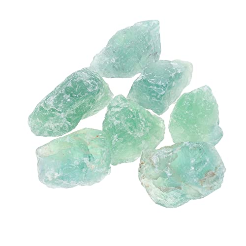 HOMSFOU Decoraciones para Sala De Casa 1 Set Rauhe Grüne Fluorit Kristall Fluorit Kristalle Bulk Rauh Edelstein für Schmuck Heilende Meditation Skulptur Blumenvasen Dekorativ von HOMSFOU