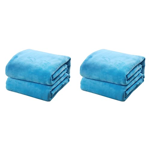 HOMSFOU 2 Stück Zwillinge Leichte Wunderschöne Flanell-Hunde Auto-Wrap-Möbel Zwinger Warme Gemütliche Decke Decken unter Roten Sofa- für Plüsch-Fuzzy-Pet-Mikrofaser-Duschstuhl von HOMSFOU