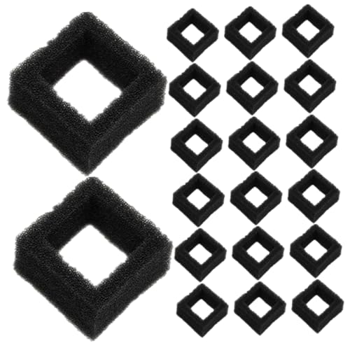 HOMSFOU 20 Stück Filterelement Wasserreinigung Baumwolle Brunnen Haustier Aquarium Ersatzfilter für Wasserspender Schwamm Schwarz HOMSFOU 20 Stück Filterelement Wasserreinigung Baumwolle Brunnen Haustier Aquarium Ersatzfilter für Wasserspender Schwamm Schwarz von HOMSFOU