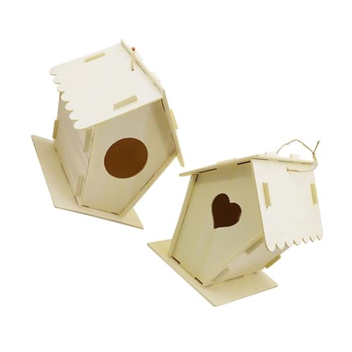 HOMSFOU 2St Vogelhaus Dekoration aus Holz Fenster-Vogelhäuschen Spielzeug für draußen Wohnkultur Ornament ländliches Vogelhaus hängendes Holzhaus fest schmücken Puzzle Dekorationen Kind HOMSFOU 2St Vogelhaus Dekoration aus Holz Fenster-Vogelhäuschen Spielzeug für draußen Wohnkultur Ornament ländliches Vogelhaus hängendes Holzhaus fest schmücken Puzzle Dekorationen Kind von HOMSFOU