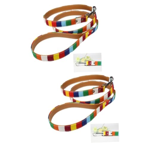 HOMSFOU 2st Keilriemen Heimtiertraining Führen Regenbogenleine Trainingsleine Für Hunde Hundetraining Führen Die Katze Haustier HOMSFOU 2st Keilriemen Heimtiertraining Führen Regenbogenleine Trainingsleine Für Hunde Hundetraining Führen Die Katze Haustier von HOMSFOU