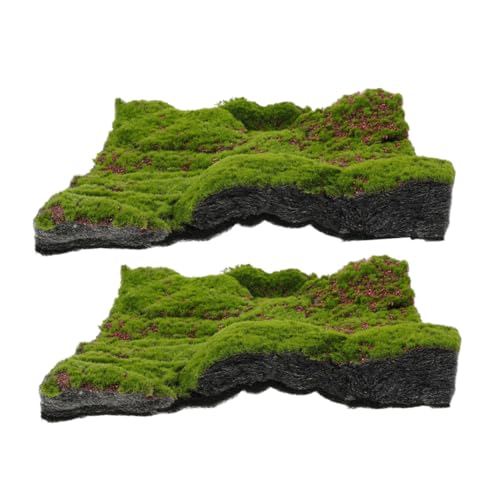HOMSFOU Kunstmoos-Teppich Kunstrasen-Teppich 2er-Set Für Die Landschafts- Und Gartendekoration Im Freien HOMSFOU Kunstmoos-Teppich Kunstrasen-Teppich 2er-Set Für Die Landschafts- Und Gartendekoration Im Freien von HOMSFOU