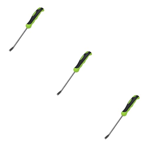 HOMSFOU 3St Jätwerkzeuge freischneider Grass Cutter unkrautschreck Pflanzen Pflege grasnarben entferner Unkrautentfernungsschaufel Schaufeln zur Unkrautentfernung Rostfreier Stahl von HOMSFOU
