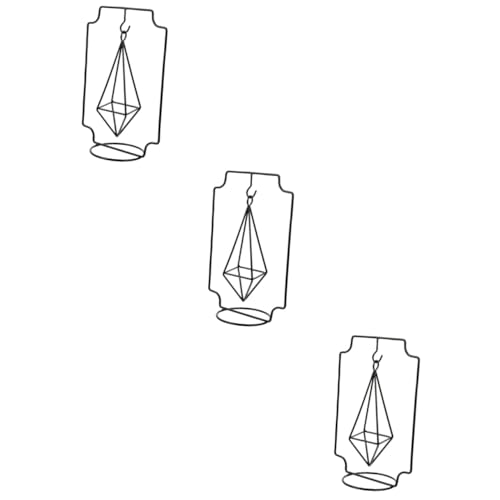 HOMSFOU 3st Geometrischer Blumenständer Aus Eisen Pflanzenaufhänger Aus Eisen Luftpflanzenhalter Einzigartig Hängendes Terrarium Hängender Luftpflanzenhalter Tischständer Rahmen Nordisch von HOMSFOU