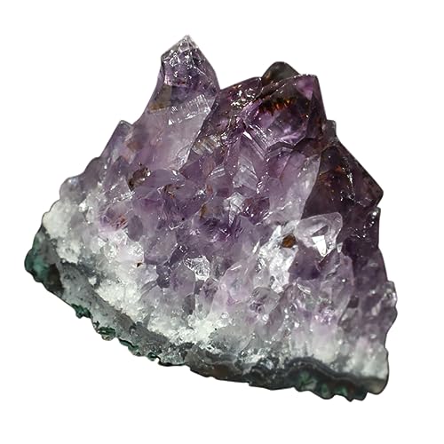 HOMSFOU Natürlicher Wicca-Stein Viel Glück Dekoration Balancierender Stein Natürlicher Roher Gesteinsquarz Große Flussfelsen Lila Quarz Geode Kristall Glücklich Amethyst Rau von HOMSFOU