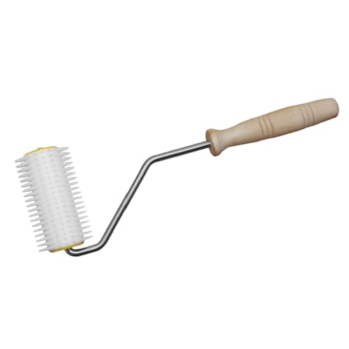 HOMSFOU Roller Honigsammler mit Entdeckelungsgabel Bienenhaltung Zubehör für Honigernte Praktische und Einfache Handhabung Abnehmbar mit Dichten Nadeln für Effiziente Honigernte von HOMSFOU