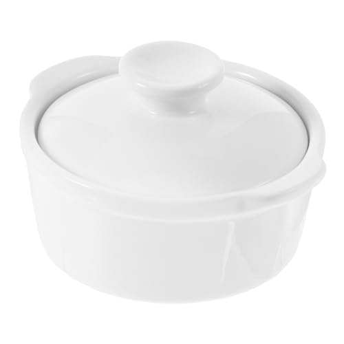 HOMSFOU Suppenschüssel Lebensmittelbehälter Lebensmittelschüssel Suppenbehälter Ramenschüssel Keramikschüssel Mit Deckel Obstschüssel Küche Gedämpfte Eierschüssel von HOMSFOU