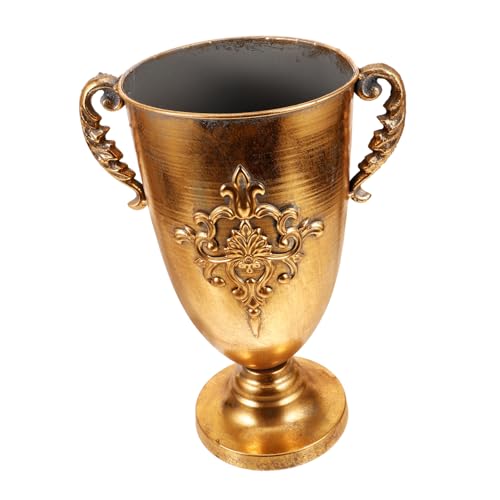 HOMSFOU Vintage Blumentopf modern Pflanztopf Urnenpflanzer großer Pflanzentopf Sukkulente Töpfe rustikale antik blumenbank vases Desktop-Blumentopf Pflanzgefäß aus Metall Eisen von HOMSFOU