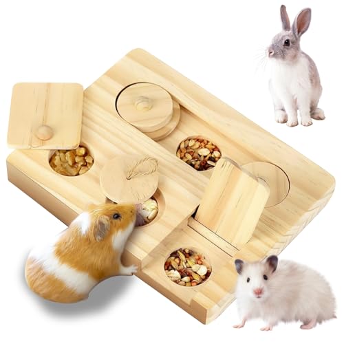 HOMURY Hamster Spielzeug aus Holz Meerschweinchen Spielzeug, Spielzeug für Hamster Aus Holz, Holzleiter Spielzeug Für Mäuse, Lemminge, Rennmäuse, Kleintiere Oder Andere Kleine Haustiere von HOMURY