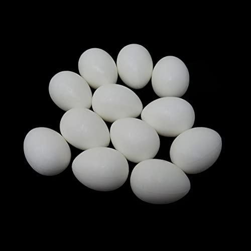 HONBAY Mini-Schnuller-Eier aus massivem Kunststoff, zum Schlüpfen von Tauben, 12 Stück von Honbay