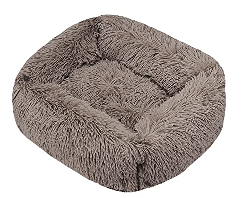 HONGBI Flauschig weiches plüsch katzenbett hundebett bequemes quadratisches haustierkissen Donut warmes hundezwinger katzenbett einfaches haustiersofa HONGBI Flauschig weiches plüsch katzenbett hundebett bequemes quadratisches haustierkissen Donut warmes hundezwinger katzenbett einfaches haustiersofa von HONGBI