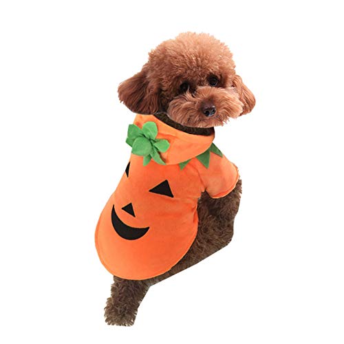 Halloween Kürbis Kostüm Haustier-Kostüm Welpe Hund Cosplay Aktivitätskleidung Hund Katze Warme Outfits Hoodie Jacke Mantelwie das Bild zeigt L von HONGBI