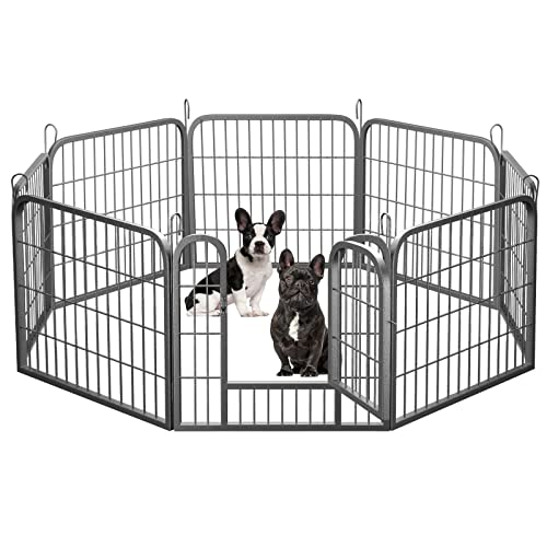 HONGFENGDZ Haustier-Laufstall 61 cm Höhe für Welpen kleine Hunde, robustes Metall, entworfen für Campinghof, 8 Paneele HONGFENGDZ Haustier-Laufstall 61 cm Höhe für Welpen kleine Hunde, robustes Metall, entworfen für Campinghof, 8 Paneele von HONGFENGDZ