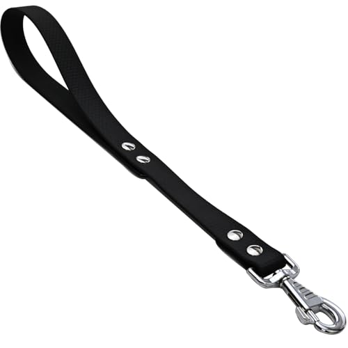 Kurze Hundeleine, robuster Metallhaken, wasserdichtes PVC und breite Lasche für Hunderassen. Kurze Hundeleine, robuster Metallhaken, wasserdichtes PVC und breite Lasche für Hunderassen. von HONGSAGE
