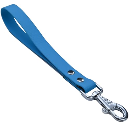 Kurze Hundeleine, robuster Metallhaken, wasserdichtes PVC und breite Lasche für Hunderassen. Kurze Hundeleine, robuster Metallhaken, wasserdichtes PVC und breite Lasche für Hunderassen. von HONGSAGE