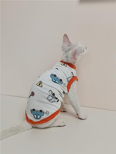 HONGSUO Sphinx-Katzenkleidung, Haarlose Katze, Sommer-Baumwollweste, Klimaanlage, Kleidung, T-Shirt,Weste,XXL HONGSUO Sphinx-Katzenkleidung, Haarlose Katze, Sommer-Baumwollweste, Klimaanlage, Kleidung, T-Shirt,Weste,XXL von HONGSUO