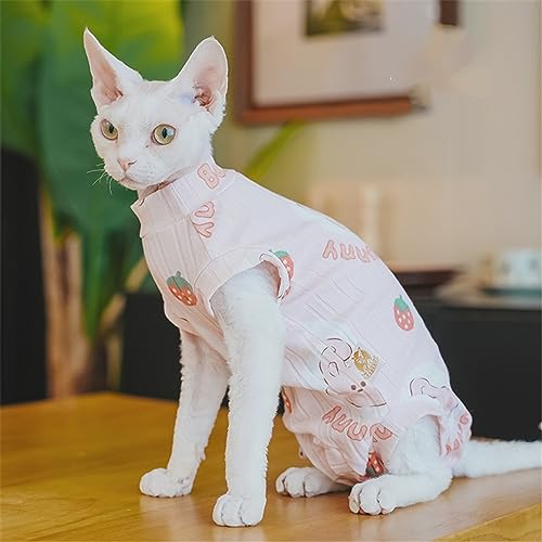 HONGSUO Sphinx-Katzenkleidung, Haarlose Katze, Ultradünne 4-beinige Kleidung, Reine Baumwolle, Klimaanlagenkleidung,Farbe 1,L HONGSUO Sphinx-Katzenkleidung, Haarlose Katze, Ultradünne 4-beinige Kleidung, Reine Baumwolle, Klimaanlagenkleidung,Farbe 1,L von HONGSUO