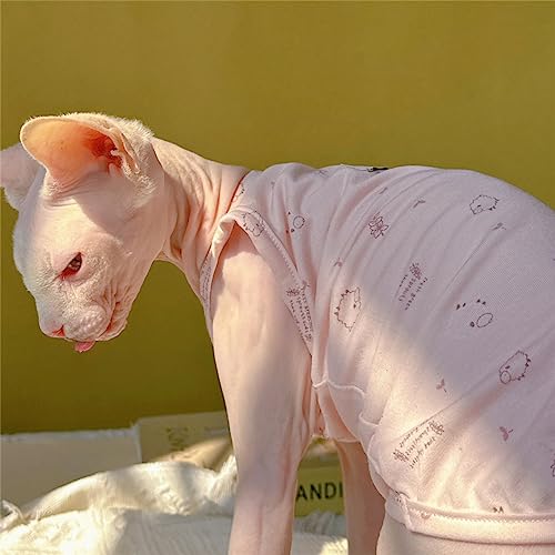 HONGSUO Sphinx-Katzenkleidung, Haarloses Katzen-Unterhemd, Sommer-Anti-Aus-Allergie,Farbe 1,M HONGSUO Sphinx-Katzenkleidung, Haarloses Katzen-Unterhemd, Sommer-Anti-Aus-Allergie,Farbe 1,M von HONGSUO