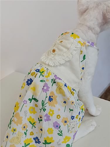 HONGSUO Sphinx Katzenkleidung Haarlose Katze Prinzessinnenkleid Baumwollkleid,Rock,XL von HONGSUO