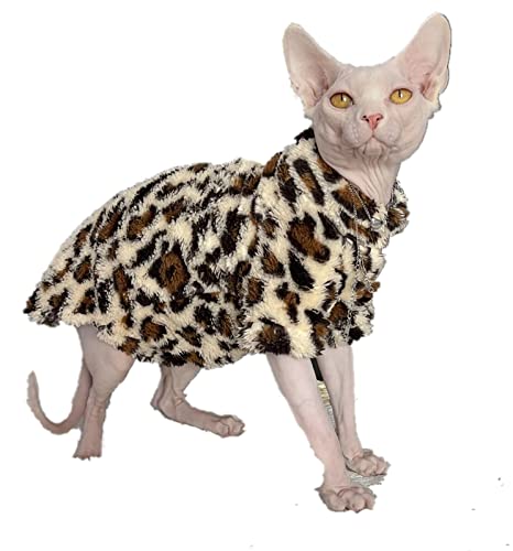 HONGSUO Sphinx Katzenkleidung haarlose Katze Devon Herbst und Winter Dicker Pullover warme Hauskleidung, Farbe 1,XXL von HONGSUO