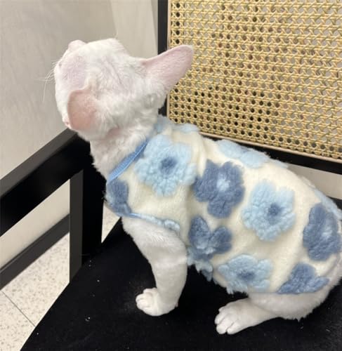 HONGSUO Sphynx-Katzenkleidung, Devon, Haarlose Katze, Herbst- Und Winterweste, 3 Farben, Bequem Und Ausziehbar,Blau,XL HONGSUO Sphynx-Katzenkleidung, Devon, Haarlose Katze, Herbst- Und Winterweste, 3 Farben, Bequem Und Ausziehbar,Blau,XL von HONGSUO