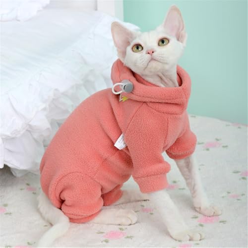 HONGSUO Sphynx-Katzenkleidung, Devon/Haarlose Katze, Winter-Stretch-Samt, Warme 4-beinige Kleidung, Kapuzen-Sweatshirt,orange,XXL HONGSUO Sphynx-Katzenkleidung, Devon/Haarlose Katze, Winter-Stretch-Samt, Warme 4-beinige Kleidung, Kapuzen-Sweatshirt,orange,XXL von HONGSUO