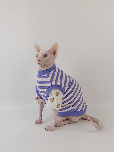 HONGSUO Sphynx-Katzenkleidung, Haarlose Katze, Frühling Und Herbst, Gefälschte Zweiteilige Weste, Bequem Und Anti-Off,Bärenärmel,M von HONGSUO