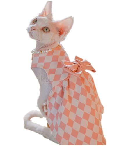 HONGSUO Sphynx-Katzenkleidung Devon/Haarlose Katze Sommerschleife Cardigan Prinzessinnenkleid,Rock,XXL HONGSUO Sphynx-Katzenkleidung Devon/Haarlose Katze Sommerschleife Cardigan Prinzessinnenkleid,Rock,XXL von HONGSUO