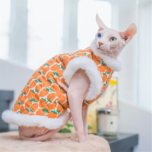 HONGSUO Sphynx-Katzenkleidung Devon Haarlose Katzenplüschweste Herbst- Und Winterweste Aus Reiner Baumwolle,Farbe 1,XS HONGSUO Sphynx-Katzenkleidung Devon Haarlose Katzenplüschweste Herbst- Und Winterweste Aus Reiner Baumwolle,Farbe 1,XS von HONGSUO