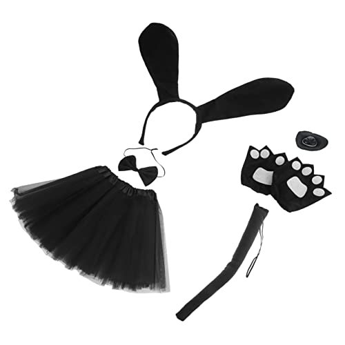 HONITANO 1satz Cosplay Hundekostüm Mit Ohren-haarreif Hundeschwanz Tutu-Rock Fliege Handschuhen Und Fake-Nase Für Halloween Und Tier-themenpartys HONITANO 1satz Cosplay Hundekostüm Mit Ohren-haarreif Hundeschwanz Tutu-Rock Fliege Handschuhen Und Fake-Nase Für Halloween Und Tier-themenpartys von HONITANO
