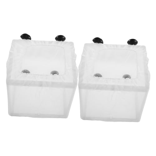 HONITANO 2 Stück Teiliges Fischzucht mit Mesh Teiler Schwimmende Isolationsbox für Aquarium Sichere Aufzucht und Schutz Kleiner Fische und Garnelen Kompatibel Leicht zu Reinigen von HONITANO
