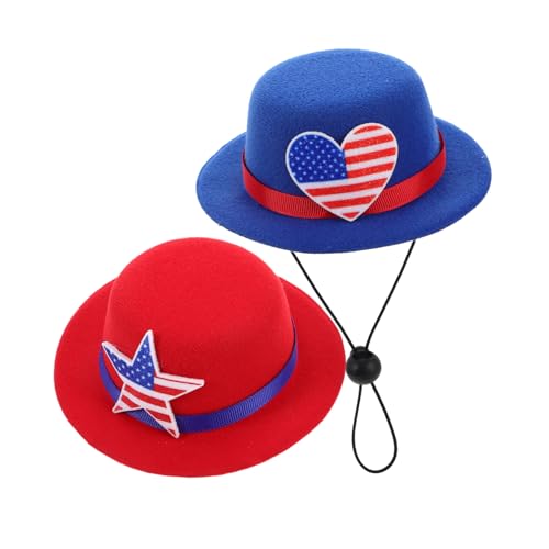HONITANO 2stücke Unabhängigkeitstag Hut Für Familie Und Haustiere Patriotische Mütze Mit Amerikanischer Flagge Verstellbare Kopfbedeckung Für Feierlichkeiten Und Fotorequisiten HONITANO 2stücke Unabhängigkeitstag Hut Für Familie Und Haustiere Patriotische Mütze Mit Amerikanischer Flagge Verstellbare Kopfbedeckung Für Feierlichkeiten Und Fotorequisiten von HONITANO