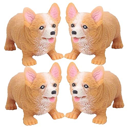 HONITANO 4 Stück Hundespielzeug zur Stressbewältigung Kawaii Hund Form Quetschspielzeug für Haustiere für Partys Entspannung HONITANO 4 Stück Hundespielzeug zur Stressbewältigung Kawaii Hund Form Quetschspielzeug für Haustiere für Partys Entspannung von HONITANO