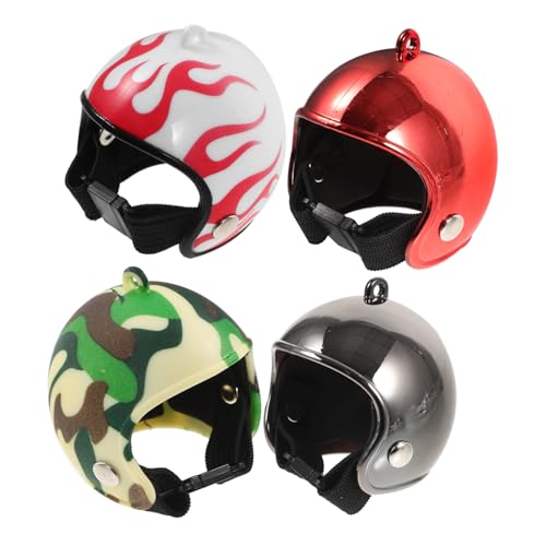 HONITANO 4 Stück Teiliges Mini Hühnerhelm Lustiger Schutzhelm aus Strapazierfähigem Material für Kleine Haustier Vögel Wie Hühner und Papageien Schützt vor Sonne und Regen Sicher und HONITANO 4 Stück Teiliges Mini Hühnerhelm Lustiger Schutzhelm aus Strapazierfähigem Material für Kleine Haustier Vögel Wie Hühner und Papageien Schützt vor Sonne und Regen Sicher und von HONITANO