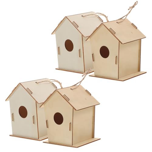 HONITANO 4Stücke DIY Graffiti Vogelhaus Bausatz für Teiliges aus Holz Unbemalte Vogelhäuser zum Basteln Kreatives Fantasie und Kreativität für Garten HONITANO 4Stücke DIY Graffiti Vogelhaus Bausatz für Teiliges aus Holz Unbemalte Vogelhäuser zum Basteln Kreatives Fantasie und Kreativität für Garten von HONITANO